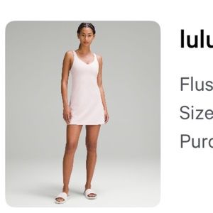 Lululemon Align Dress Flush Pink Size 16